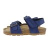 Sandalo in eco pelle con velcro e fibbia