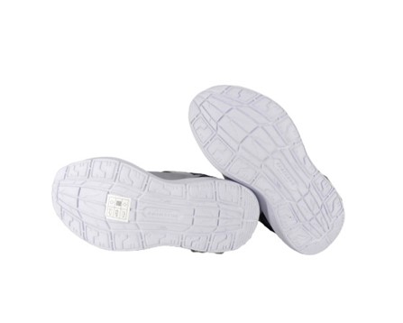 Scarpa ginnica con finti lacci e velcro