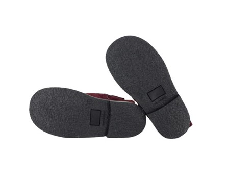 Stivaletto in camoscio con fiocchetto in velluto