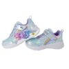 B79B6C8CB6CD3AD625F86E6766315EEA_ Scarpa ginnica con finti lacci e velcro con led