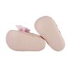 Ballerina culla in vernice con fiocco in raso