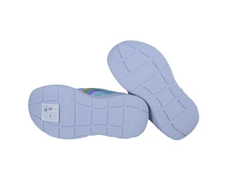 BD65F0A42BFDD6F1C4525D5057C18794_ Scarpa ginnica con finti lacci e velcro con led