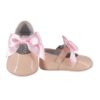 Ballerina culla in vernice con fiocco in raso
