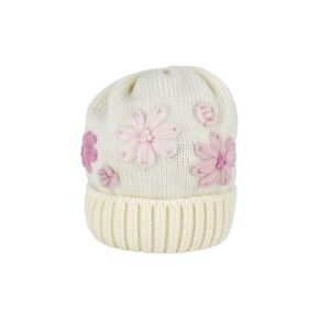 Cappello con fiori ricamati