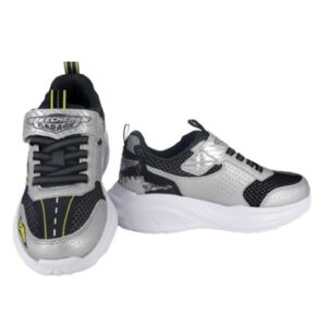 Scarpa ginnica con finti lacci e velcro