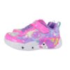 CD338DC2FBBDCF3A9ED73AF1BE1D9927_ Scarpa ginnica con finti lacci e velcro con led