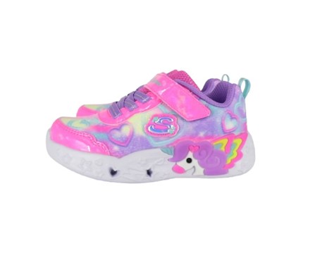 CD338DC2FBBDCF3A9ED73AF1BE1D9927_ Scarpa ginnica con finti lacci e velcro con led