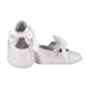 Ballerina culla in vernice con fiocco in raso