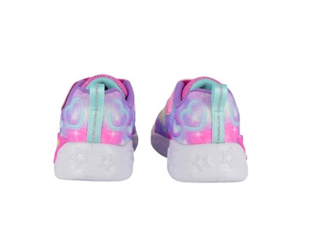 E97DDDE825A9D4B1E7EDC2ADBCB2B597_ Scarpa ginnica con finti lacci e velcro con led