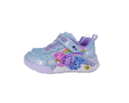 F0CC9C9C66FFD5F98B444A33EAF416B4_ Scarpa ginnica con finti lacci e velcro con led