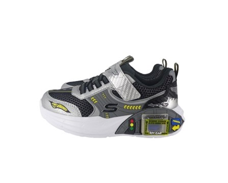 Scarpa ginnica con finti lacci e velcro