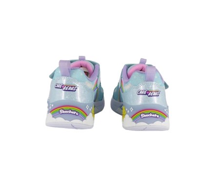 FD628D660271EB9CE0F9D6B2E802D212_ Scarpa ginnica con finti lacci e velcro con led