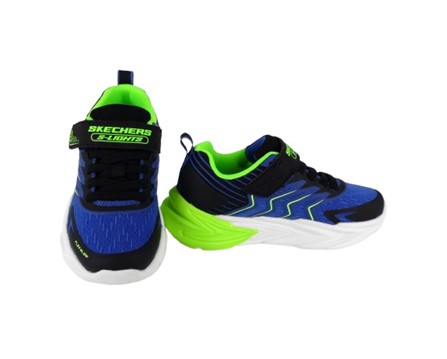 0B4089014AE8FB4FB8FA5C127746D017_ Scarpa ginnica con finti lacci e velcro con led