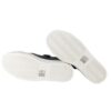 Sneaker in pelle con lacci e zip