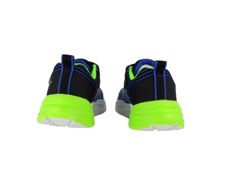 29EC9AB4AF5314C8FE8B8808DDEF8FAC_ Scarpa ginnica con finti lacci e velcro con led