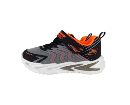 398ABA6367316207C6611347180A4ACA_ Scarpa ginnica con finti lacci e velcro con led