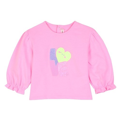 T-shirt manica lunga con stampa love