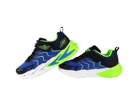 5F237B7351942C6D18F9B1A4A5980D84_ Scarpa ginnica con finti lacci e velcro con led