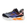 676D65B2D3A434E5C491265ADFA22D7B_ Scarpa ginnica con finti lacci e velcro con led
