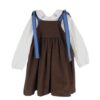6A7F2883815DA408E35BB06A3E81EFDE_ Completo camicia con ricami e salopette in velluto