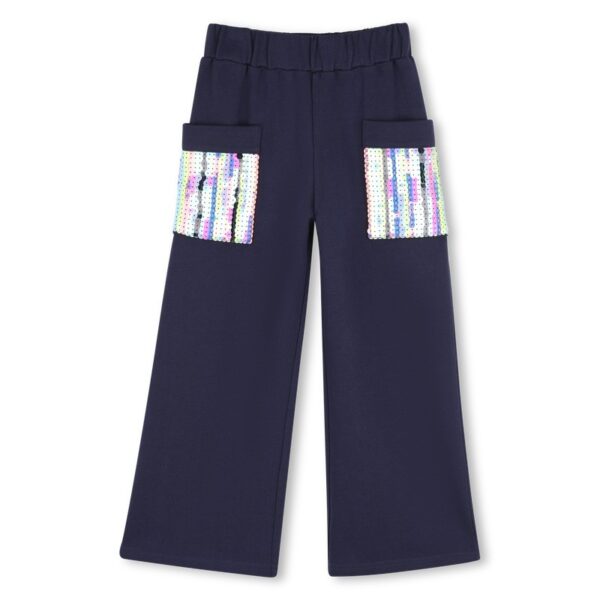 Pantalone con tasche con pailettes