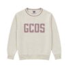 Maglione in lana con logo metallizzato