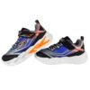 7816D0663D65D2B48603D0B4D8F6294D_ Scarpa ginnica con finti lacci e velcro con led