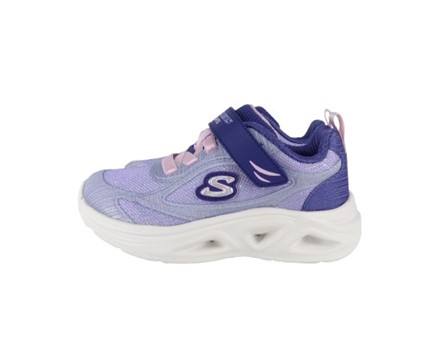 88CC508B9357C9A0FCE3296F37F00D96_ Scarpa ginnica con finti lacci e velcro con led