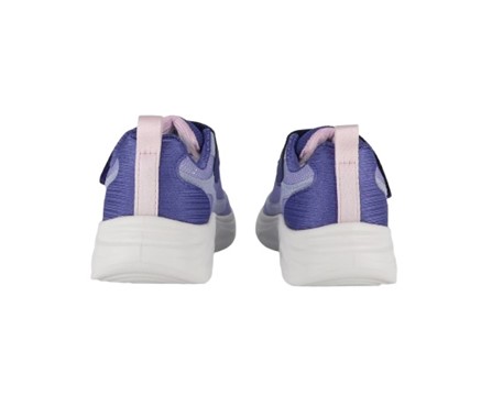 91BA3106799B8449F9E144AA486E7AA8_ Scarpa ginnica con finti lacci e velcro con led
