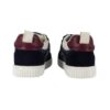 Sneaker primo passo in pelle e camoscio con velcro