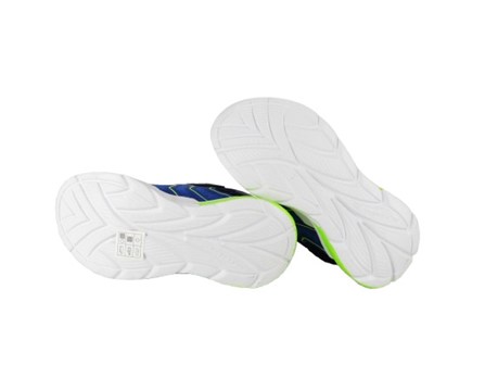 BBEC30487CAD15718B657714DCA309B0_ Scarpa ginnica con finti lacci e velcro con led