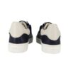 Sneaker in pelle con lacci e zip