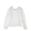 Completo camicia e pantalone con fiori ricamati