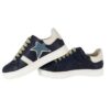 Sneaker in pelle con lacci e zip