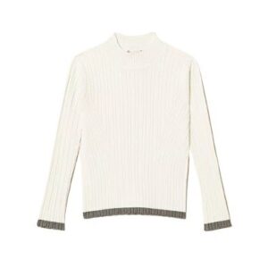 Maglione lupetto a costine