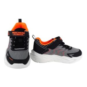 Scarpa ginnica con finti lacci e velcro con led