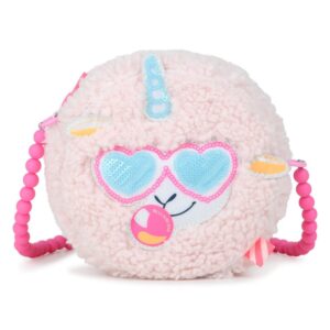 Borsa boucle' con tracolla perline