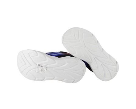 F104AE4DBB2C66E82B84484ECE27EDA3_ Scarpa ginnica con finti lacci e velcro con led