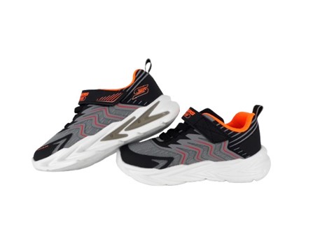F749DA33FE7605D7986ECE4A0AD6569E_ Scarpa ginnica con finti lacci e velcro con led