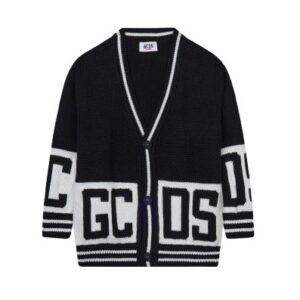 Cardigan in maglia con logo