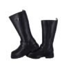 Stivale alto in ecopelle con zip