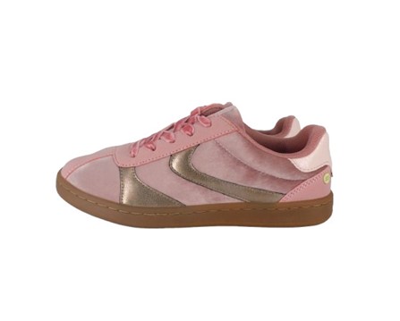 Sneaker in velluto con lacci