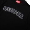 T-shirt con logo in denim