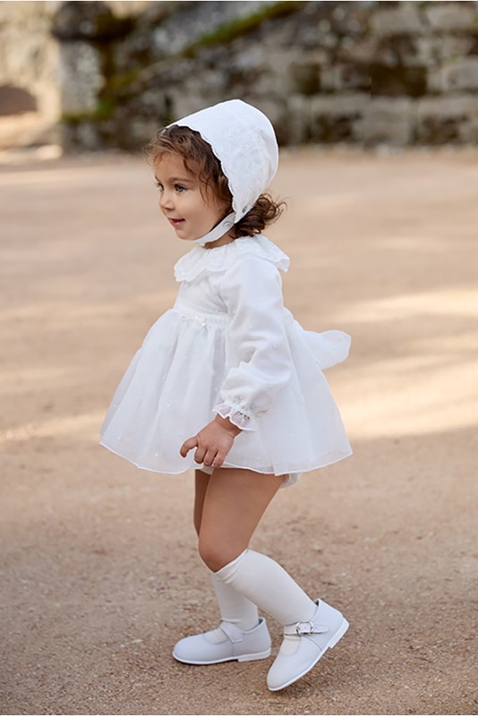 Vestito con coulotte con dettagli in pizzo