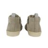 Sneaker primo passo in camoscio con lacci e zip