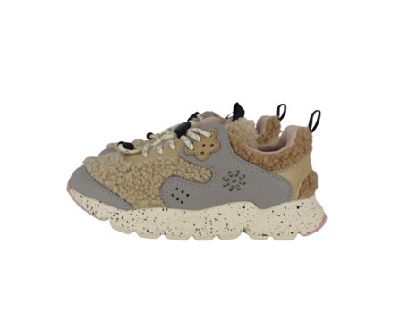0778CE7141CF1E86F7AA669771A07EBD_ Sneaker in tessuto ed eco pelle con lacci elastici