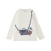 T-shirt manica lunga con stampa borsa
