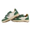 Sneaker in pelle con doppio velcro