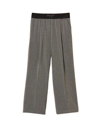 0B0DA6B3A4BD98FA764021FCEA35168B_ Pantalone palazzo con elastico logato