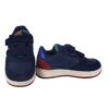 Sneaker in eco pelle e camoscio con doppio velcro
